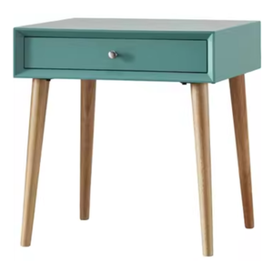 โต๊ะข้างเตียงทำจากไม้สักเนื้อแข็งดีไซน์ทันสมัยสำหรับห้องนอน - Product Image 3