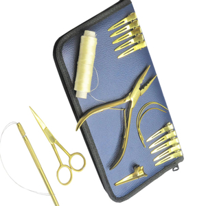 Kit d'extension de cheveux, ensemble d'outils en plastique noir pour l'installation et le retrait, style tendance - Product Image 6