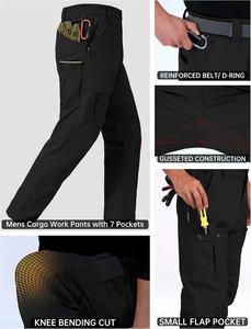Industrial Utility <b>Work</b> <b>Pants</b> Reinforced Stitching Durable <b>Cargo</b> Workwear Supplier - Product Image 4