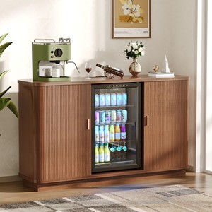 Meuble à vin vintage en bois de Sheesham - Porte-bouteilles 4 places - Vente en gros Inde - Product Image 5