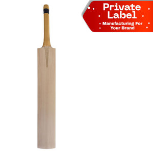 Bate de Críquet Ligero de Madera de Kashmir, Directo de Fábrica, con Etiqueta y Logotipo Personalizables, Diseño Ambidiestro, OEM Disponible - Product Image 1