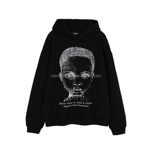 Sweat à capuche en polaire doux pour l'hiver, coupe décontractée, cordon de serrage réglable et tissu épais pour le streetwear quotidien et le confort en extérieur - Product Image 3
