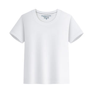Camisetas de Algodón 100% para Niños, Cuello Redondo, Lisas, para Personalizar con Logotipo, Anti-Pilling, 200 Gramos, Venta al Por Mayor - Product Image 4