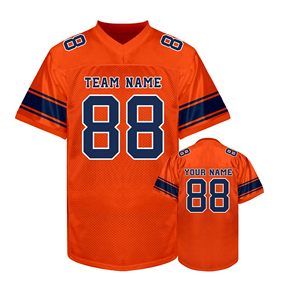 Maillot de football américain pour adultes en micro-mesh, col personnalisé, broderie plate confortable, faible MOQ - Product Image 6