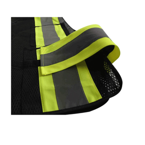 Veste de travail haute visibilité pour hommes, style professionnel, avec logo personnalisé, matière brillante, coupe confortable, prix de gros - Product Image 6
