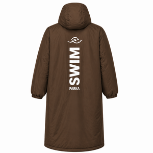 Adult Swim Parka <b>Waterproof</b> Windproof Hooded <b>Changing</b> <b>Robe</b> with Fleece Lining for Swimming Surfing Beach Outdoor Sports Wear - Product Image 4