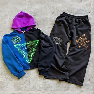 Survêtement en molleton de coton épais pour homme, vêtements de sport professionnels, tenue d'entraînement douce et chaude, design personnalisé - Product Image 1