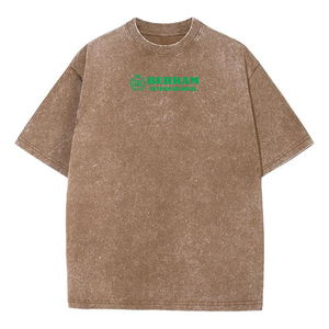 T-shirts unisexes surdimensionnés en coton 100% lourd (280 g/m²) pour streetwear, personnalisables, vierges, teints, respirants, vente en gros - Product Image 6