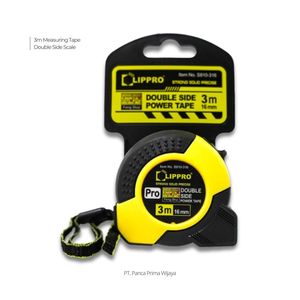 เทปวัดระยะแบบม้วนคุณภาพสูง 3 เมตร แบบสองหน้า ขนาดกะทัดรัด พกพาสะดวก ผลิตจากเหล็ก สำหรับใช้ในครัวเรือน งาน DIY และงานช่าง - Product Image 1