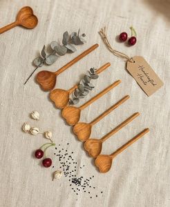Cuillère à riz en bois WOQI, résistante à la chaleur, protège les casseroles - Product Image 6