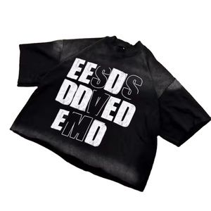 Impression Dtg personnalisée t-shirt graphique hommes soleil délavé à l'acide 250 Gsm surdimensionné Boxy Fit Streetwear t-shirt pour hommes - Product Image 4