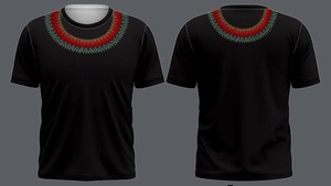 New Arrival Polynesian Tribal Chuuk Custom Designer Black Men's Jersey T-<b>Shirt</b> Sublimation Print Front High Quality Wholesale - Product Image 3