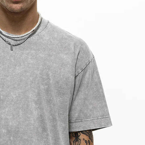 Camiseta con efecto acid wash, 230g, 100% algodón peinado, diseño de copo de nieve, manga corta, alta calidad - Product Image 3