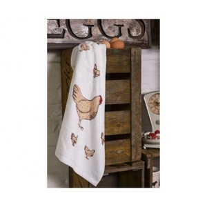 Serviettes de cuisine en coton biologique de qualité, écologiques, à séchage rapide, avec motif floral carré imprimé et brodé, conception personnalisée OEM ODM en gros - Product Image 4