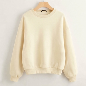 Sweat-shirt unisexe à col rond, coupe droite, épaules tombantes, 100 % coton, avec logo brodé personnalisé, vente en gros, collection printemps 100 - Product Image 1