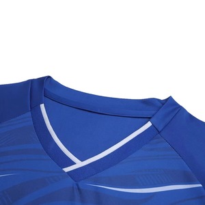 Uniforme de Fútbol Personalizado de Moda, Conjunto de Camiseta de Entrenamiento Azul, Transpirable y de Secado Rápido, con Pantalones Cortos para Uso en Equipo y Partidos - Product Image 2