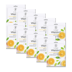 MEDB-Pack Facial Vitamine C 1 Jour en Coton Nourrissant, Amélioré aux Ingrédients Essentiels, Fabriqué à Séoul, OEM/ODM Disponible - Product Image 2