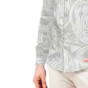 <b>Smooth</b> Texture <b>Brushed</b> Top High Quality Formal Look Long Sleeve Sublimation Printing Flannel Shirt For Men - Product Image 4