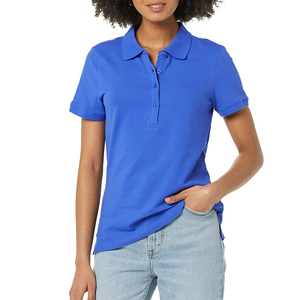 Chemises polo pour femmes, coupe classique, vente en gros, design classique, tissu en coton doux, manches courtes, polos décontractés, design de logo personnalisé - Product Image 1