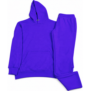 Conjunto Deportivo Unisex de Invierno Ligero 2 en 1, Sudadera con Capucha y Pantalones Deportivos, Casual, Largo, 100% Algodón, Transpirable - Product Image 5
