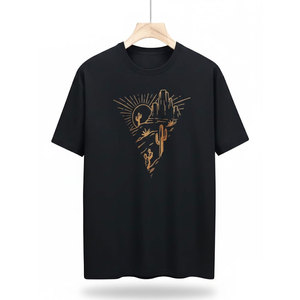 Camiseta estilo western para hombre, cómoda, de algodón, para ropa de calle de verano y atuendos diarios, camisetas western para hombre - Product Image 1
