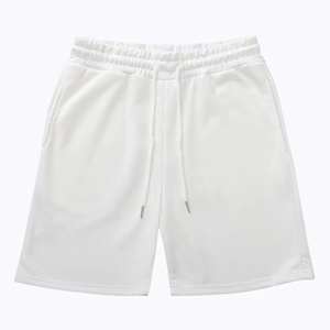 Shorts de sport pour hommes en toile 100% coton, personnalisables, respirants, à taille élastique, séchage rapide, pour la course et le basketball - Product Image 3