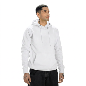 Sudadera con Capucha para Hombre, Color Sólido, Corte Regular, Informal, de Algodón, con Bolsillo, para Otoño - Product Image 5