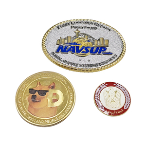 Moneda Conmemorativa de Metal Pintada a Medida CALA con Serigrafía, Forma Irregular, Origen TW - Product Image 5