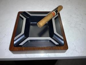 Cendrier de bureau moderne en bois de luxe avec tiroir, portable pour la maison, le bureau ou le patio extérieur, cadeau pour hommes, accessoires pour fumeurs - Product Image 6