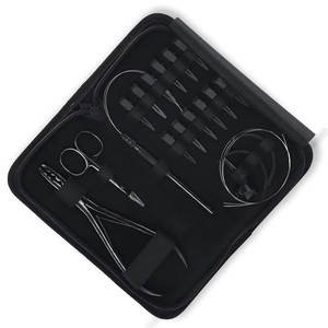 Kit d'outils professionnels pour extensions de cheveux en acier inoxydable de qualité supérieure, accessoires de coiffure pour salon, installation et retrait d'extensions de cheveux - Product Image 3