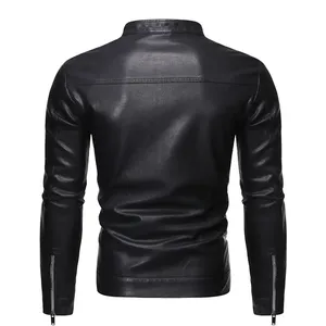 New Design <b>Men's</b> Genuine Leather <b>Jacket</b> Premium Quality <b>Men's</b> Leather <b>Jacket</b> Winter <b>Jacket</b> <b>For</b> <b>Men</b> - Product Image 3