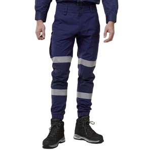 New High Unisex Construction Hi Vis Breathable Thermal <b>Cargo</b> <b>Work</b> <b>Pants</b> Reflective Safety Cotton Custom OEM Factory Manufacturer - Product Image 1