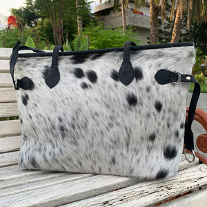 Nuevo Bolso de Mano de Diseño para Mujer, de Cuero Vacuno Genuino de Color Sólido, con Dos Correas, Cierre de Cordones, Impermeable y Transpirable, con Forro de Algodón - Product Image 1