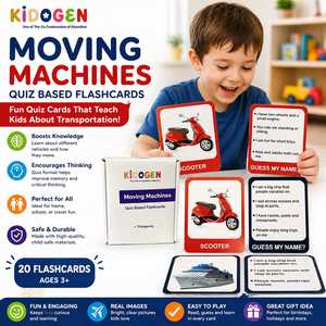 Tarjetas de Memoria Flash sobre Transporte, Juego de 20 Tarjetas Educativas para Preescolar, Jardín de Infancia y Aula - Product Image 4
