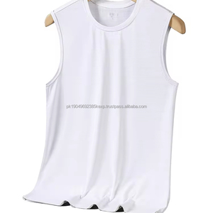 เสื้อกล้ามออกกำลังกายผู้ชาย เสื้อกล้ามลำลอง เสื้อกล้ามฟิตเนส เสื้อกล้ามไม่มีแขน เสื้อกล้ามโชว์กล้าม เสื้อกล้ามคอกลม เสื้อกล้ามใส่สบายสำหรับฤดูร้อน - Product Image 5