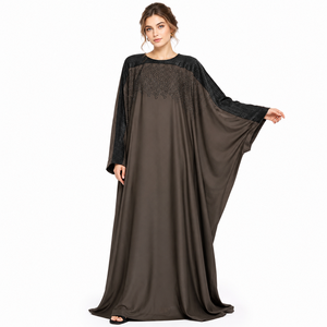 Princess Cut <b>Open</b> <b>Abaya</b> Royal Layered <b>Satin</b> <b>Abaya</b> Turkish <b>Satin</b> Layer <b>Abaya</b> Butterfly Front <b>Open</b> <b>Abaya</b> - Product Image 5
