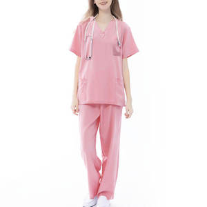 Medical Work <b>Scrubs</b> <b>Set</b> Soft Fabric Breathable Fit Comfortable Design for Hospital Clinic Nursing Duty and Daily Professional Us - Product Image 1