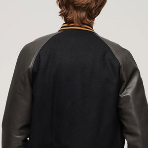 Chaqueta Varsity Reversible con Logotipo Personalizado para Hombre y Mujer, Nueva Moda, Bordado, Cuero, Chaquetas de Béisbol para Hombre - Product Image 6