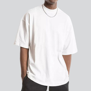 <b>Plain</b> 100% Cotton Unisex High Quality <b>Tshirts</b> for Men Printing T Shirt With Logo Drop Shoulder Heavyweight Vintage T-Shirt - Product Image 2