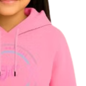Sudadera con Capucha para Niñas, Diseño Familiar Rosa, Manga Larga, Informal, Cómoda para el Día a Día - Product Image 4