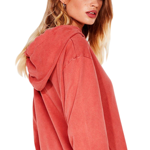 Private Label Women's Winter Acid Wash Long Sleeve Hoodies-Eco-Friendly <b>Fleece</b> Anti-Pilling Breathable Customizable Sizes Colors - Product Image 5