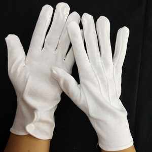 Guantes de Algodón Blanco con Puño a Presión para Guardia de Honor y Uniformes Formales de Esmoquin, para Bandas de Marcha, Colores Personalizables, Unisex, Servicio OEM/ODM - Product Image 4