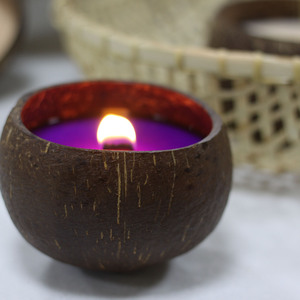 Lavender <b>Soy</b> <b>Wax</b> Aromatherapy Eco-Friendly Scented Candle Handmade Art Candle Yellow Light Color Home Decoration Bamboo Jar All - Product Image 2