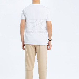 Créez votre propre logo sur des t-shirts Henley légers et unis, de la meilleure qualité, nouveau design. - Product Image 4