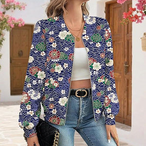 Custom High Quality <b>Womens</b> Sheep Skin Woven Bomber <b>Jackets</b> Long Sleeve Stylish Outerwear for Fashionable Everyday Wear - Product Image 6