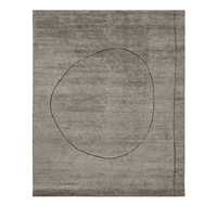 Tapis de luxe haut de gamme en mélange viscose-coton, style scandinave abstrait, écologique, tufté à la main, à poils épais