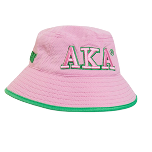 AKA Floppy Bucket <b>Hat</b> Pink Embroidered Cotton Twill Wide Brim Sun <b>Hat</b> Casual Outdoor Fishing Beach Travel Unisex Fashion <b>Cap</b> - Product Image 1