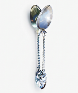 Cuillère de mariage élégante en acier inoxydable avec poignée torsadée, design étoile, pour ustensiles de cuisine, vaisselle et accessoires de restaurant - Product Image 1