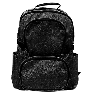 Mochila de Animadoras Personalizada, Color Lavanda Morado Brillante con Ribete Negro, Bolsillos Múltiples, Bolsa para Equipo, OEM - Product Image 4