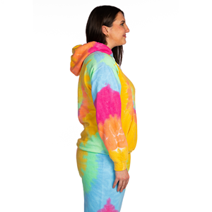 Wholesale Oversized <b>Tie</b> Dye Leisurewear Hoodie Women <b>Polyester</b>/Cotton Long Sleeve Customized Fleece Cute <b>Tie</b> Dye Hoodie - Product Image 2